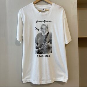 Vintage 1995 Jerry Garcia Memorial Grateful Dead T Shirt Sz XL Fruit Of The Loom